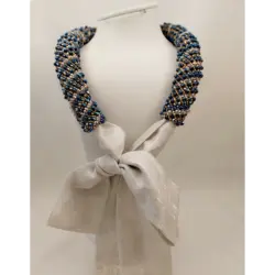 دستمال گردن منجوق بافی شده