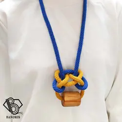 گردنبند رومانتویی قلاب بافی