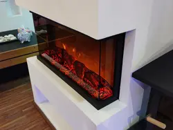 شومینه برقی سه طرفه