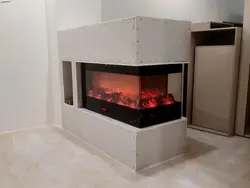 شومینه برقی کنج یا شومینه برقی دوطرفه