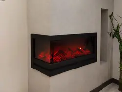 شومینه برقی کنج یا شومینه برقی دوطرفه
