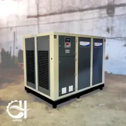 کمپرسور اسکرو 75 کیلو وات -100 اسب بخار – 12.5 و 10 مترمکعب – (12500 و 10000 لیتری) روتورکمپ المان- A100