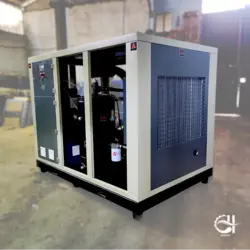 کمپرسور اسکرو 75 کیلو وات -100 اسب بخار – 12.5 و 10 مترمکعب – (12500 و 10000 لیتری) روتورکمپ المان- A100