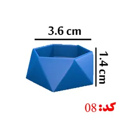 قالب سیلیکون جای شمع طرح وارمر 2 کد 08