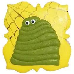 کوکی هیولای سبز روی قاب