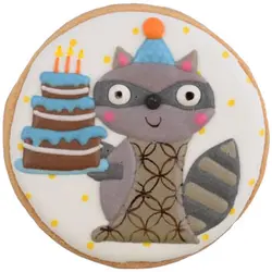 کوکی راکن کیک بدست روی قاب