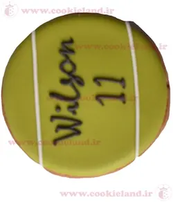 کوکی توپ تنیس با متن