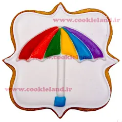 کوکی قاب چتر رنگین کمان
