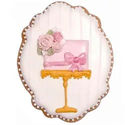 کوکی کیک عروسی روی قاب مدل 2