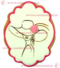 کوکی قاب دختر کلاه به سر