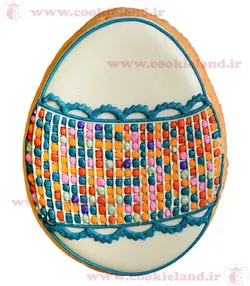 کوکی تخم مرغ شماره دوزی مدل 2