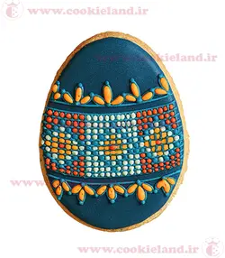 کوکی تخم مرغ شماره دوزی
