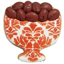 کوکی ظرف سنجد پایه دار هفت سین