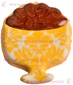 کوکی ظرف سنجد پایه دار هفت سین مدل 2