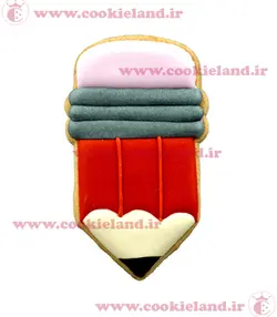 کوکی مداد روز معلم طرح ساده