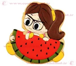 کوکی عروسک عینکی هندونه بدست