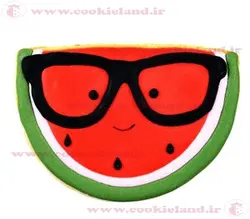 کوکی هندونه نیم قاچ عینکی یلدا