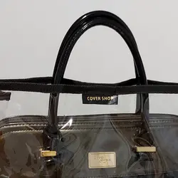 کاور کیف طلق شفاف عمده قابل شستشوی چسبک دار - فروشگاه آنلاین کاور شاپ