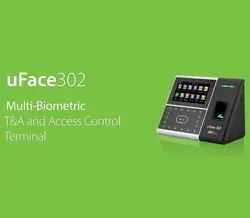 دستگاه حضور و غیاب تشخیص چهره و اثر انگشتی و کارتی UFace302