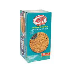 بیسکویت جو دوسر دانه چیا و پودر نارگیل جمانه (185 گرم)