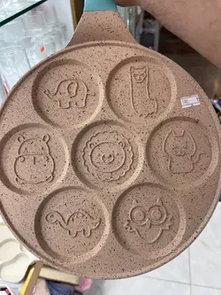 ماهیتابه گرانیتی پنکیک طرحدار بزرگ