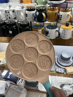 ماهیتابه گرانیتی پنکیک طرحدار بزرگ