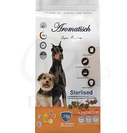 غذای خشک سگ عقیم شده آروماتیش(Aromatisch Sterilized Adult Dog Dry Food) یک کیلویی
