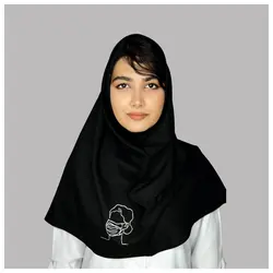 مقنعه نقاشی شده با رنگ های مخصوص