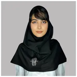 مقنعه نقاشی شده با رنگ های مخصوص