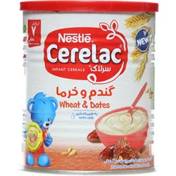 سرلاک گندم و خرما به همراه شیر