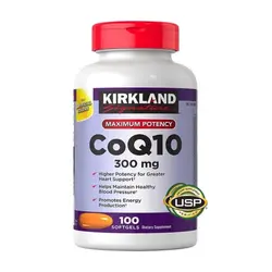 قرص کوآنزیم Coenzyme Q10 300mg کرکلند (100 عددی)