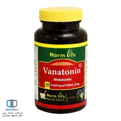 قرص زیر زبانی واناتونین ملاتونین 3 میلی گرم نورم لایف