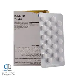 قرص کافئین 200 میلی گرم یوروویتال