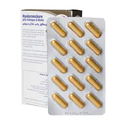 کپسول هیالورون سائور پلاس کلاژن و بیوتین یوروویتال 30 عددی