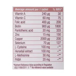 قرص هیر بیوتی یوروویتال 30 عددی