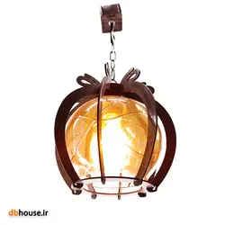 لوستر کلاسیک تک شعله چوب ام دی اف طرح فرشته