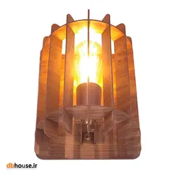 لوستر دیواری تک شعله چوب ام دی اف صدف