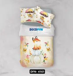 ست خواب نوزادی دختر و روباه و چتر