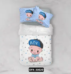 ست خواب یک و نیم نفره نوزاد کلاه دار