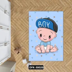 فرش اتاق کودک نوزاد کلاه دار