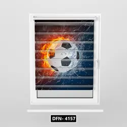 پرده زبرا اتاق کودک مدل توپ فوتبال جدید