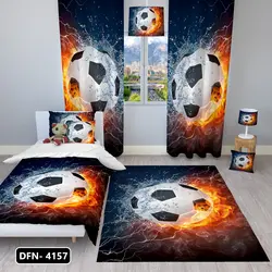 پرده زبرا اتاق کودک مدل توپ فوتبال جدید