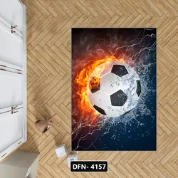 فرش اتاق کودک توپ فوتبال جدید