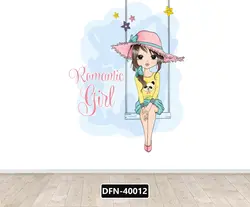 پوستر دختر و تاب و کلاه