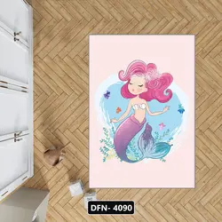 فرش اتاق کودک پری های دریایی