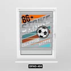 پرده زبرا اتاق کودک مدل توپ فوتبال