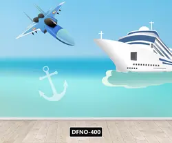 پوستر طرح کشتی و جت