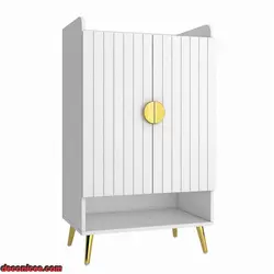 جاکفشی دو درب دستگیره طلای-کد sjk104