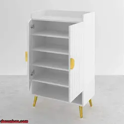 جاکفشی دو درب دستگیره طلای-کد sjk104