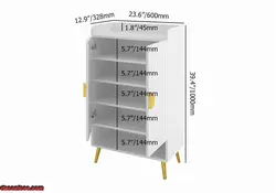 جاکفشی دو درب دستگیره طلای-کد sjk104